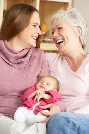 Mom and Grandma and Baby