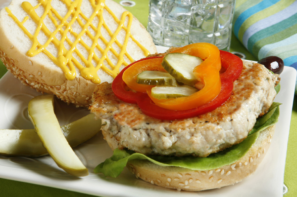 Mushroom Turkey Burger