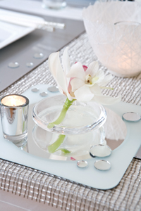 Tabletop with sparkle and shine