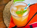 Papaya, pineapple and ginger cooler