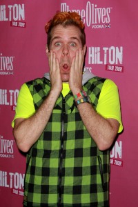 Perez Hilton gives a look about a book