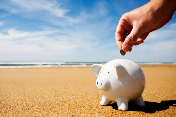 Piggy Bank on the Beach
