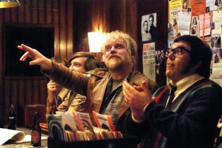 Philip Seymour Hoffman and Nick Frost in Richard Curtis' Pirate Radio
