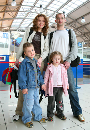 Family at Airport