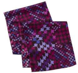 Purple houndstooth scarf