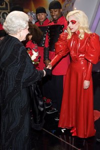 Lady Gaga meets The Queen