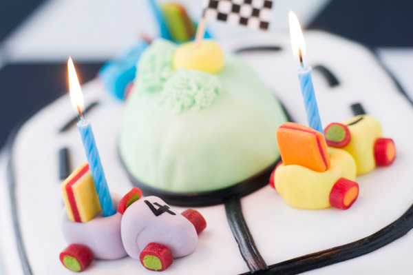 Race car cake
