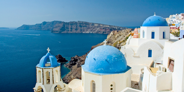 Greece Blue Houses