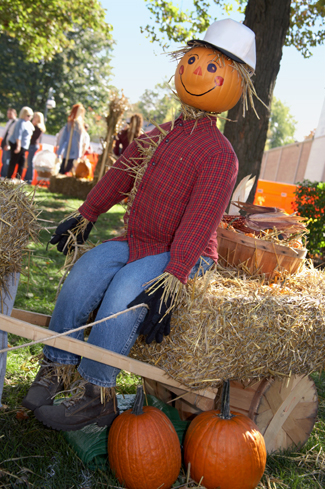 Scarecrow at fall party