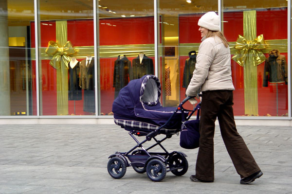 Shopping with Newborn