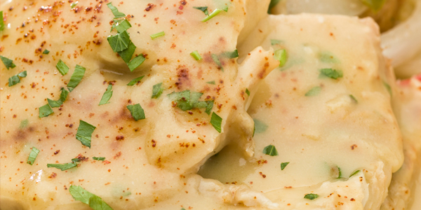 Sliced Turkey with Sauce