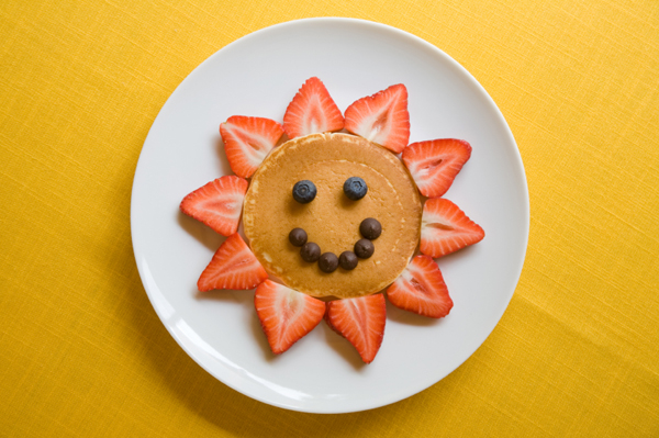 smiley pancake
