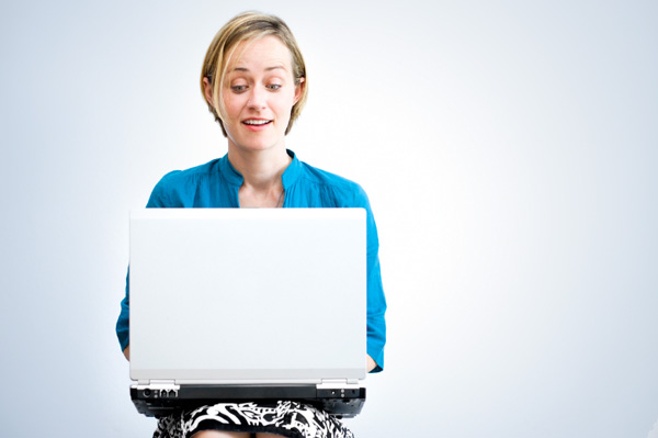 Mom on Computer