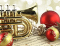 Music-inspired holiday decorations