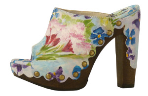 Stuart Weitzman floral clog