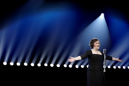Susan Boyle visits the Today Show stage