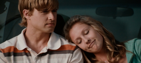 Jake and Amy share a moment in To Save a Life