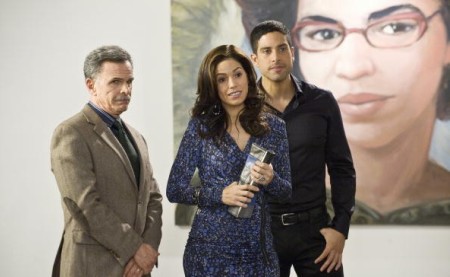 Tony Plana, Ana Ortiz and Freddie Rodriguez in Ugly Betty
