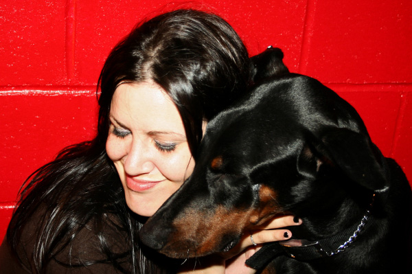 Valentine's Day with Doberman