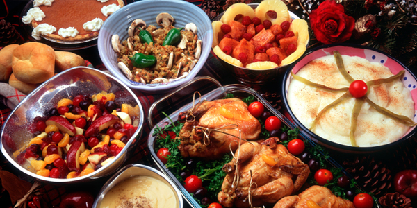 Variety of Thanksgiving Dishes