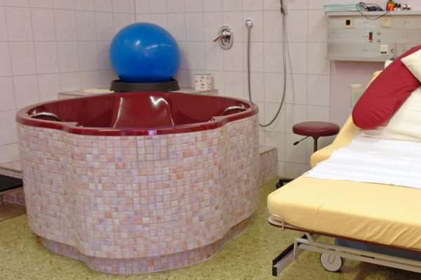 Waterbirth Tub in Delivery Room