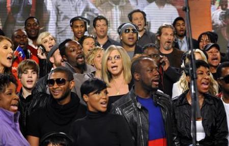 Stars gather for the We Are the World remake for the people of Haiti
