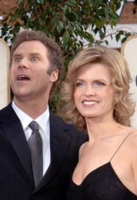 Will and his wife Viveca at the Golden Globes