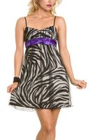 Zebra Cocktail Dress