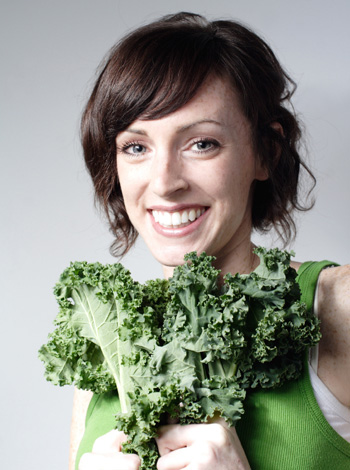 Woman with Kale