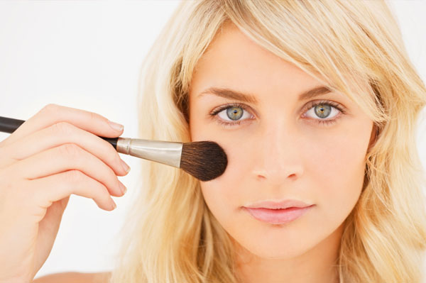 Woman Applying Foundation