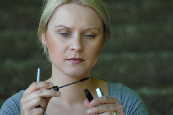 Woman Applying Makeup