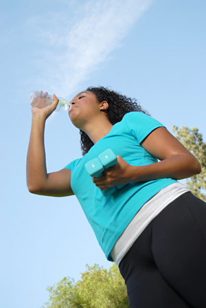 Woman Exercising in Spring