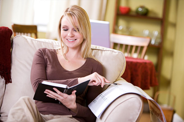 Woman Scheduling Day