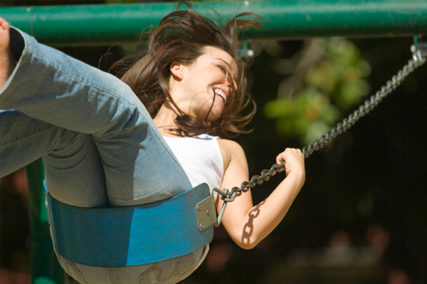 Woman on Swing
