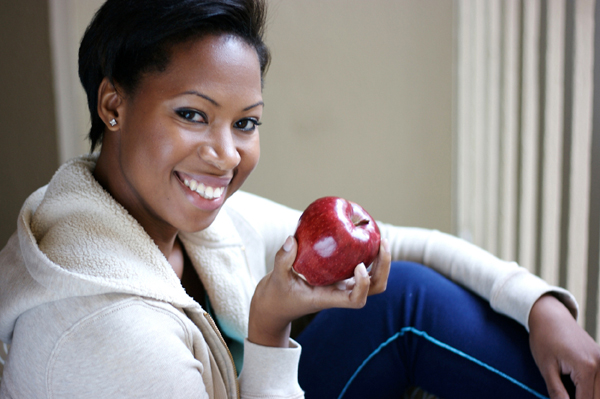 Woman with Apple