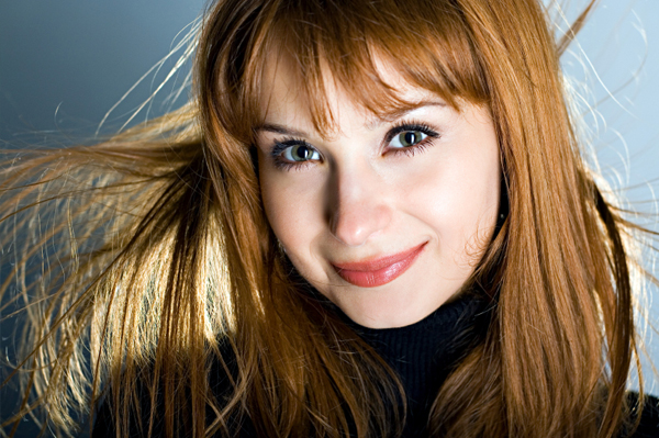 Woman with Shiny Hair