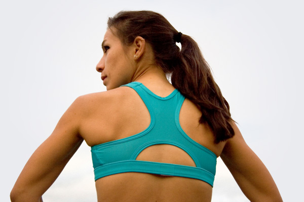 Woman with strong back
