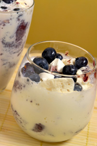 Yogurt Cheese with Berries