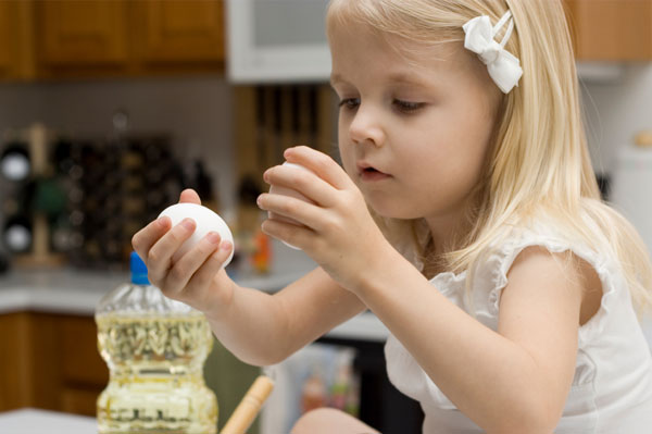 Young Girl Making Cookies