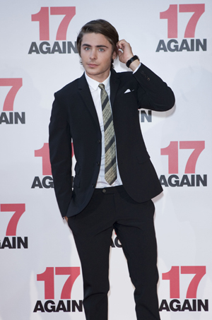 Zac Efron at the 17 Again premiere in Australia