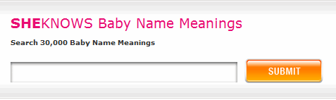 Name meanings search