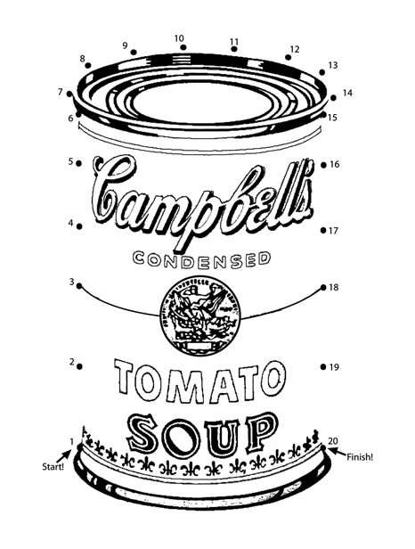 campbell soup coloring pages - photo #10