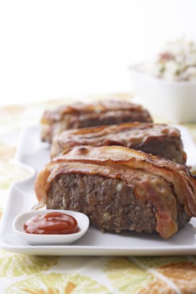 Bacon-Wrapped Meatloaves