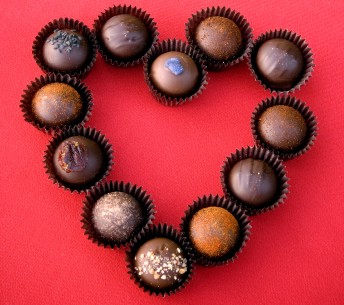 The love for chocolate TRUFFLES