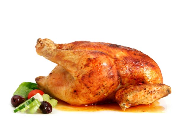 whole cooked chicken