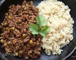 Ground Chicken with Peas