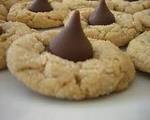 Chocolate Kiss-Peanut Butter Cookies