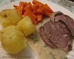 Lamb with Creamy Mint Sauce