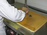 making a yule log cake, jean francois houdre
