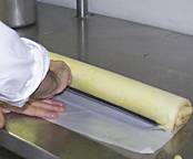 making a yule log cake, jean francois houdre